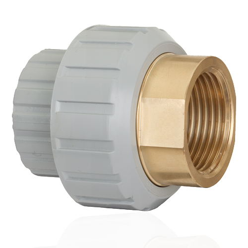 PVC C&nbsp; &Uuml;bergangsverschraubung, PVC-C auf Messing - IG